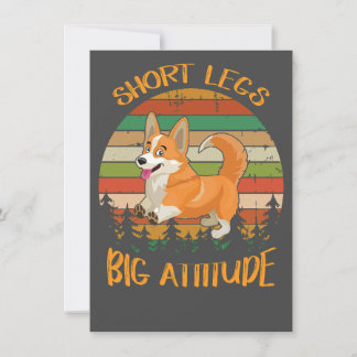Invitation 2 courtes jambes grande attitude corgi