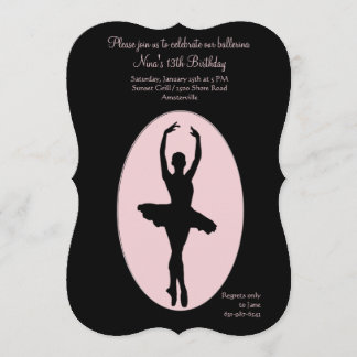 Invitation #2 de ballerine de centre de la scène