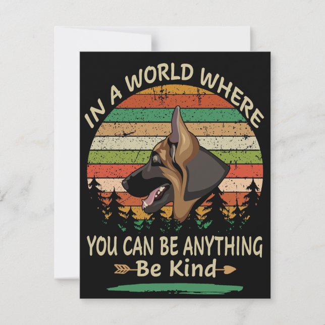 Invitation 2 In A World Where You Can Be Anything Be Kind Vin (Devant)