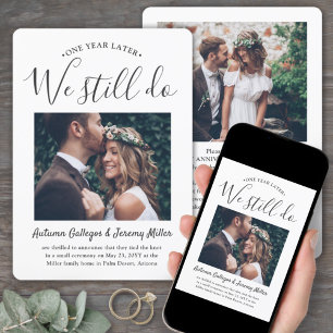 Invitation 2 Photo 1er Anniversaire Fête Nous faisons toujour