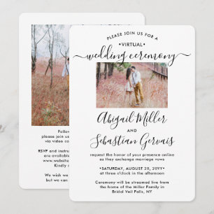 Invitation 2 Photo Mariage Virtuel en Direct Streaming à Long