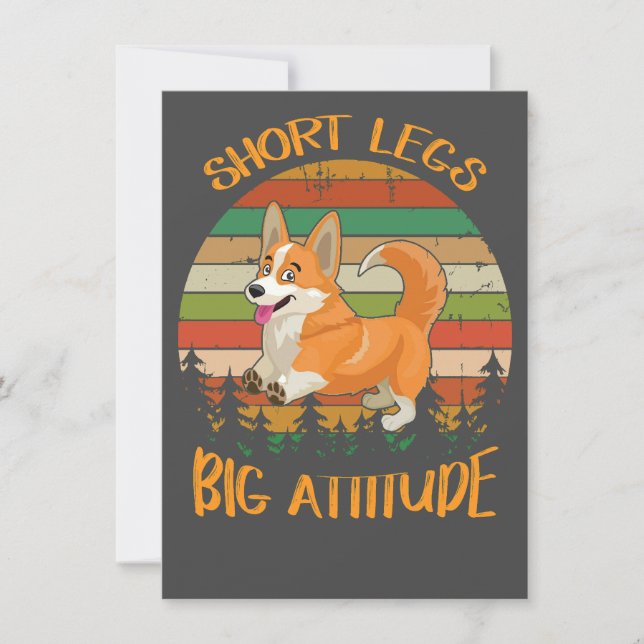 Invitation 2 Short Legs Big Attitude corgi (Devant)