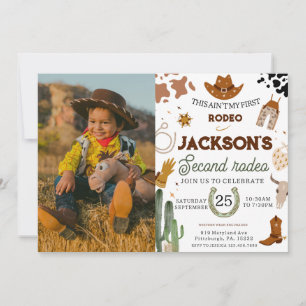Invitation 2ème Rodéo Anniversaire Ce n'est pas mon 1er Rodéo