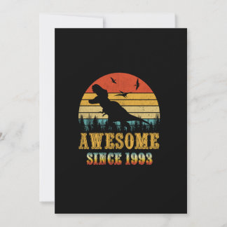 Invitation 30 Ans Awesome depuis 1993 30e Anniversaire Dino