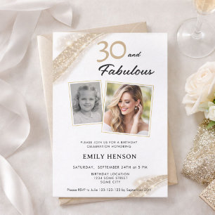 Invitation 30 et Fabuleux Or 2 Photo 30e Anniversaire