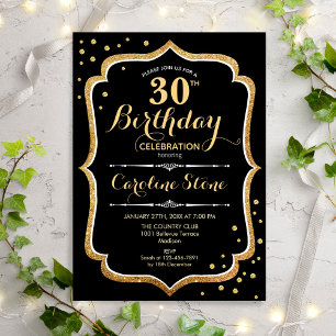 Invitation 30e anniversaire - Black Gold