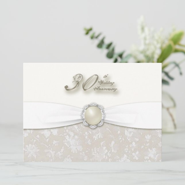 Invitation 30e anniversaire de mariage (Debout devant)