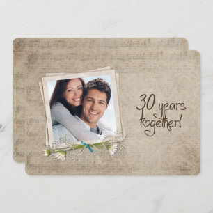 Invitation 30e anniversaire du Mariage