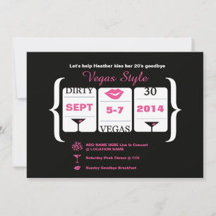 Invitation 30e Anniversaire Machine à sous