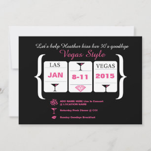 Invitation 30e Anniversaire Machine à sous