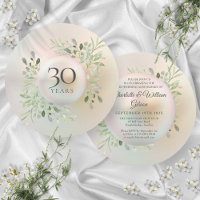 30e anniversaire Mariage Perle de verdure