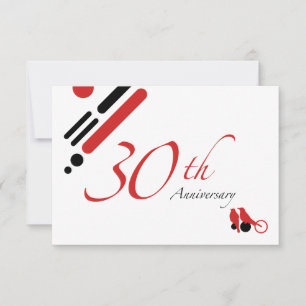 Invitation 30e anniversaire (mod birds)
