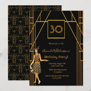 Annees 30 Invitations Faire Part Zazzle