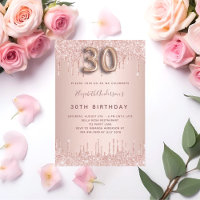 30e anniversaire rose or parties scintillant rose 