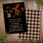 Invitation 30e anniversaire Rustic Cowboy Casquette et Bottes<br><div class="desc">Cette conception comprend une paire de bottes en cuir cowboy avec casquette et vos informations personnalisées sur l'invitation de fête du 30e anniversaire ci-dessous. Personnalisez en modifiant le texte ou en supprimant le texte dans les zones de texte #fête #invitations #invitations #30anniversaire #anniversaire #fête de naissance #30ème #invitations de fête...</div>
