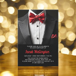 Invitation 30e événement d'anniversaire Black and Red Tuxedo<br><div class="desc">Célébrez dans le style avec cette Invitation d'anniversaire Black and Red Tuxedo, exubérant élégance et sophistication. L'élégant arrière - plan noir et les accents donnent le ton à une affaire luxueuse, parfaite pour une célébration marquante. Avec son design raffiné d'inspiration tuxedo, cette invitation capte l'essence d'une soirée classe remplie de...</div>