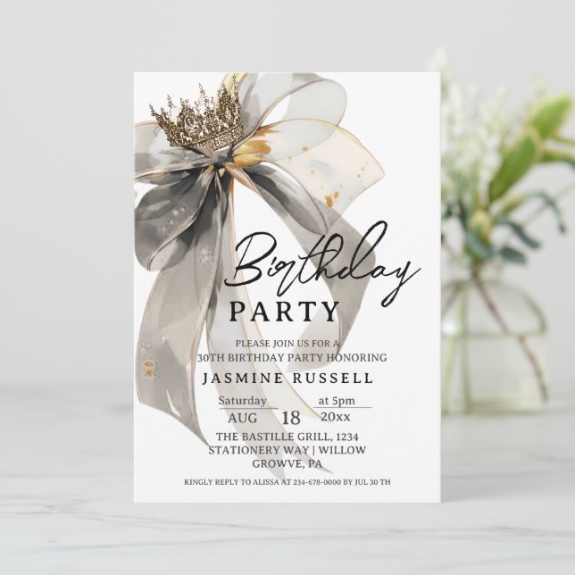 Invitation 30e Fête des Trente Anniversaires Femmes (Debout devant)