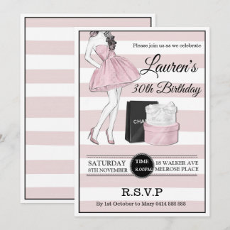 Invitation 30ème 40ème 50ème fête d'anniversaire pour les adu