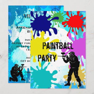 Invitation 30ème anniversaire de Paintball