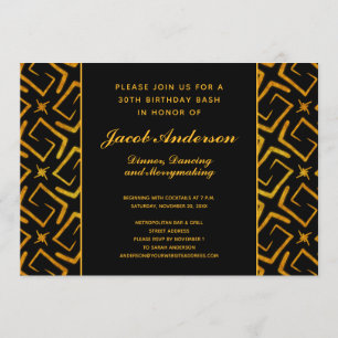 Invitation 30ème Dîner et danse élégants de fête