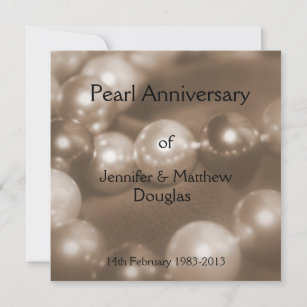 Invitation © 30th Pearl Mariage Anniversary Celebration