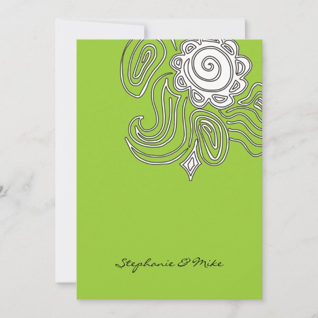 Invitation  311-Ambrosia Swirl| Lime (Devant)