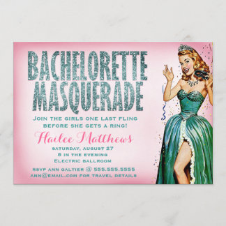 Invitation 311 Bachelorette Masquerade
