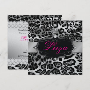 Invitation 311-Baroque Princess Leopard Metallic