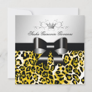Invitation 311- Chic Leopard Bow| Sweet 16