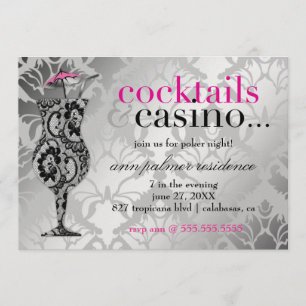 Invitation 311 cocktails et dentelle de casino