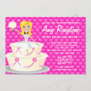 Invitation 311 coeurs roses blonds de Mlle Wright 2
