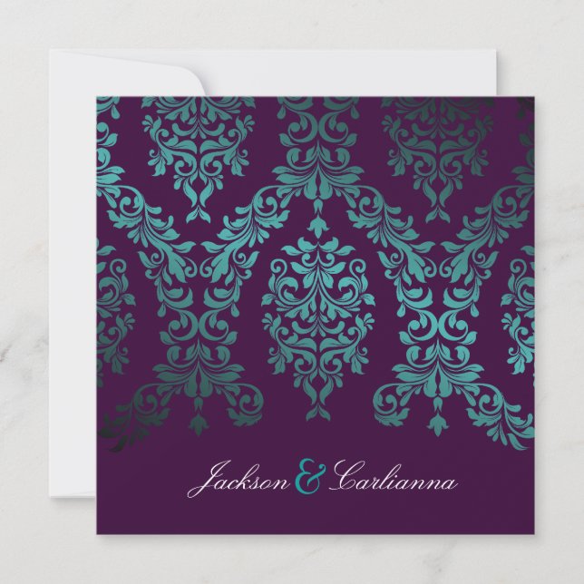 Invitation 311-Dashing Damask| Jardin marin de l'auberge de n (Devant)