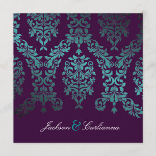 Invitation 311-Dashing Damask Jardin marin de l'auberge de n