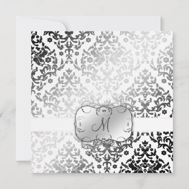 Invitation 311-Dazzling Damask| Ours polaire (Devant)
