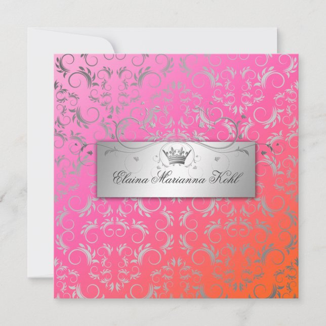 Invitation 311-Divine d'argent| Sweet Dreamsicle 16 (Devant)