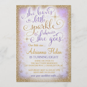 Invitation 311 elle laisse un peu de pourpre d'étincelle là