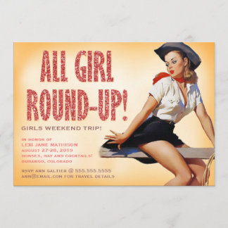 Invitation 311 Fille Ronde de fille Pinup Girl Sparkle