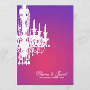 Invitation 311-Glitz lustre - rayonnement de pourpre