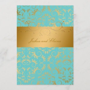 Invitation 311-Golden diVine  Rapidité Turquoise
