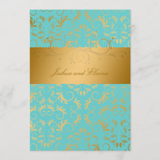 Invitation 311-Golden diVine| Rapidité Turquoise