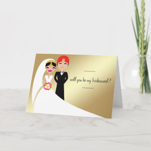 Invitation 311 Indienne mariée en blouse