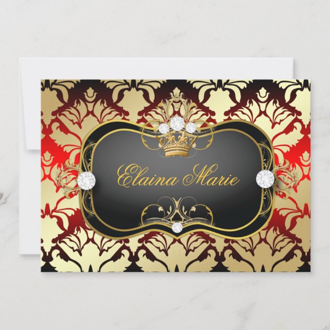 Invitation 311 Jet Black Ciao Bella Cherry Sass Anniversaire (Devant)