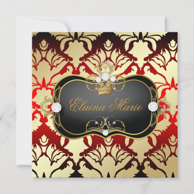 Invitation 311 Jet Black Ciao Bella Cherry Sass Métallic Gold (Devant)