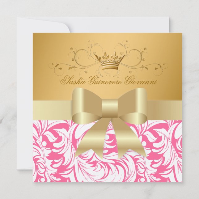 Invitation 311 Lavishly Golden| Baby shower (Devant)