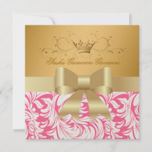 Invitation 311 Lavishly Golden Baby shower