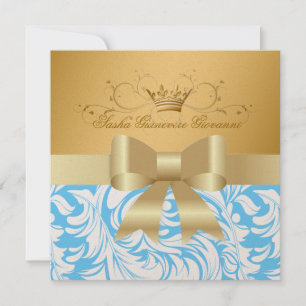 Invitation 311-Lavishly Golden Douche pour bébé