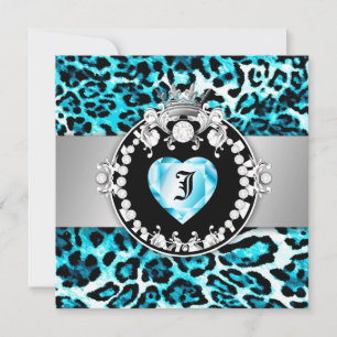 Invitation 311 Leopard-Tique Kiss Queen of Hearts Sweet16