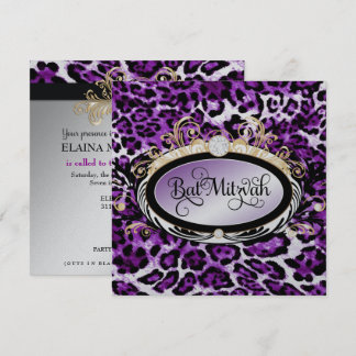 Invitation 311 Papier métallique Leopard doré opulent