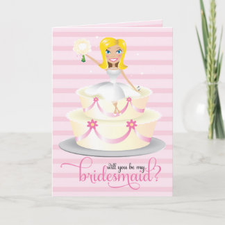 Invitation 311 Serez-Vous Mon Blonde De Femme D'Accueil