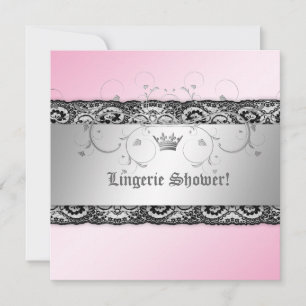 Invitation 311-Silver devinent la lingerie rose de